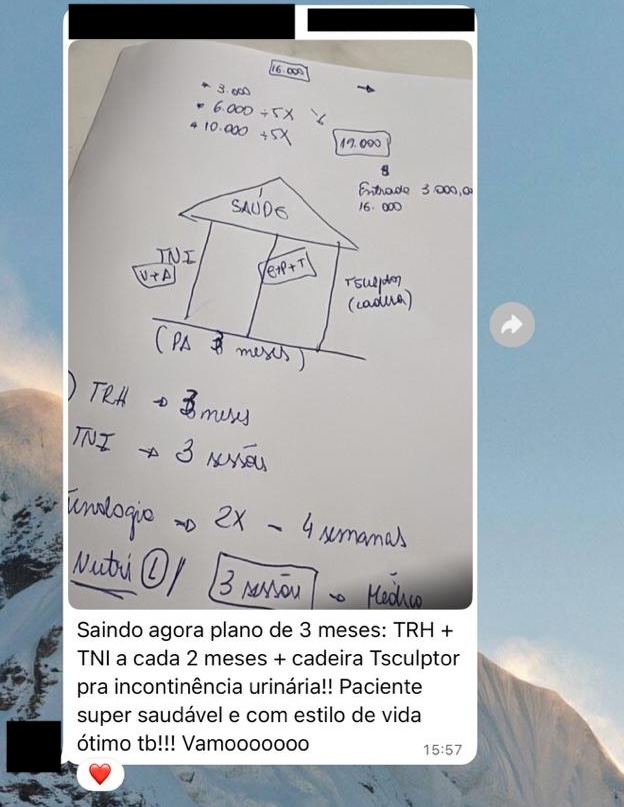 Print de mensagem de participante do VLE Club relatando resultado — 26 de 47
