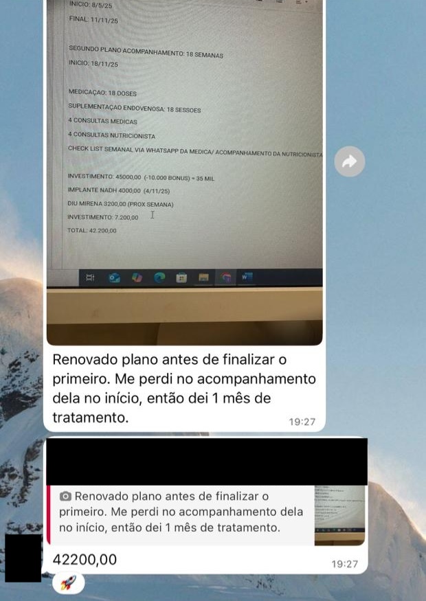 Print de mensagem de participante do VLE Club relatando resultado — 40 de 47